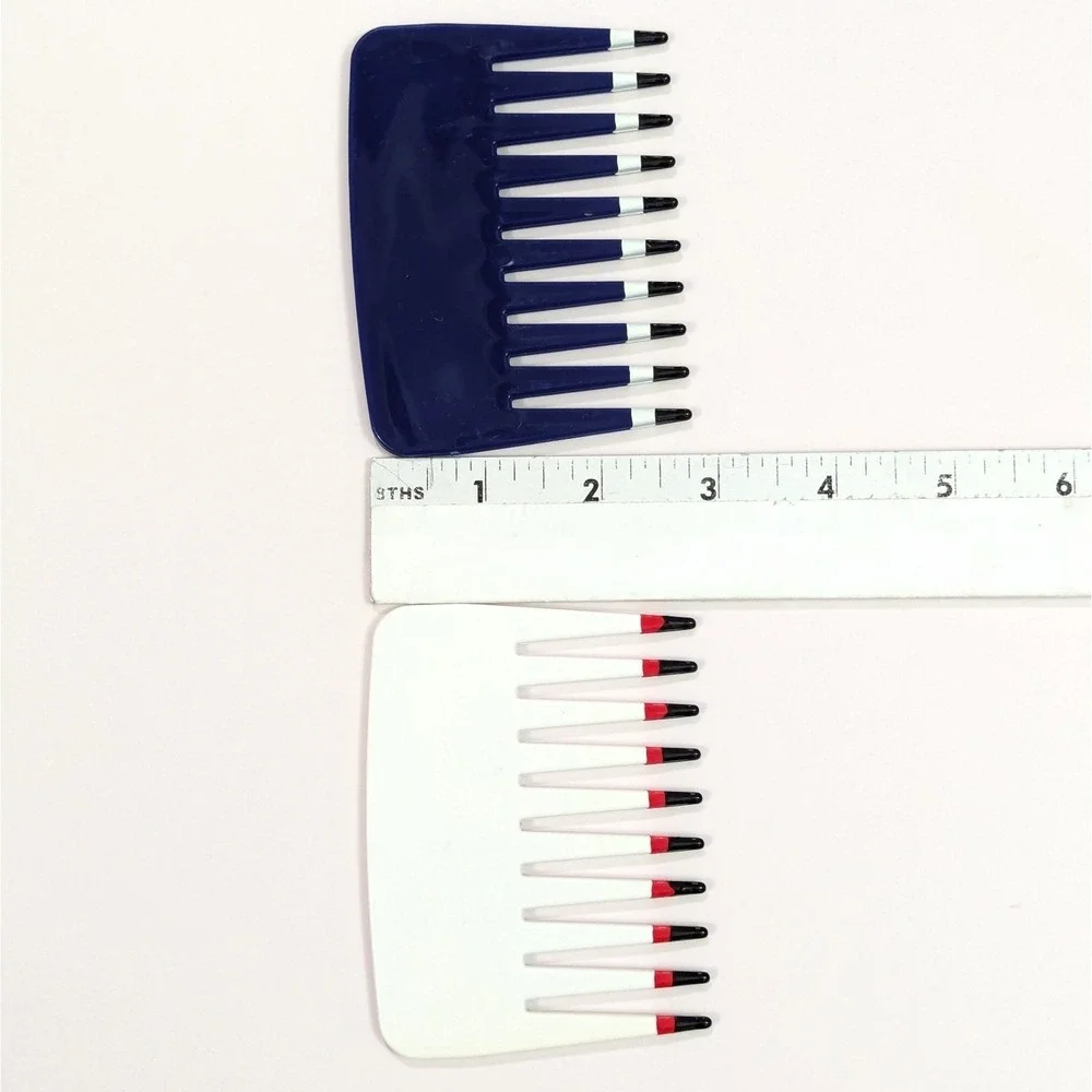 (Set of 2) Mebco Wide Tooth Comb Purse Size 4